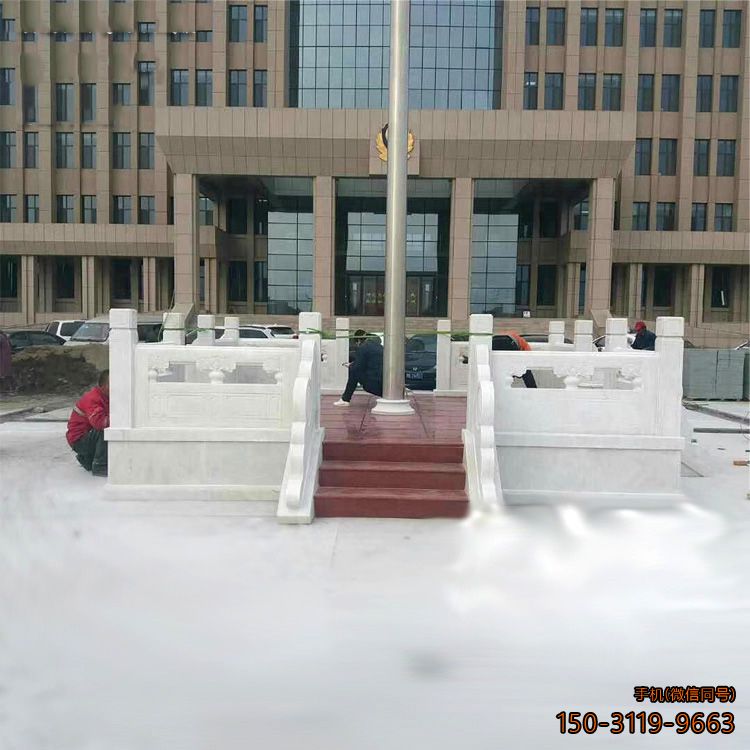 法院國旗臺_漢白玉雕花工藝