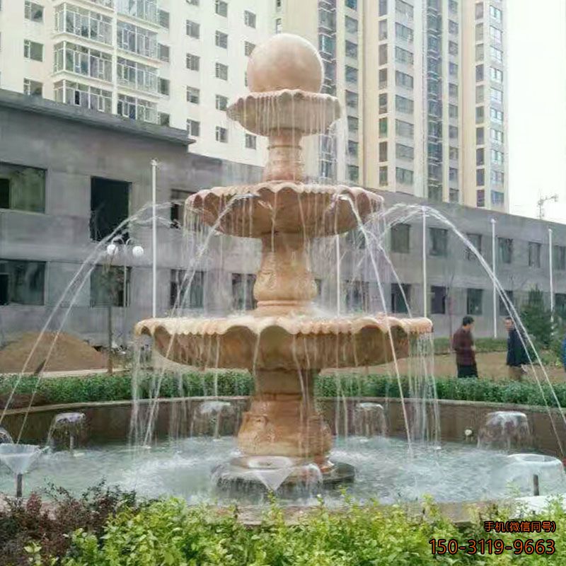 晚霞紅大型風(fēng)水球噴泉
