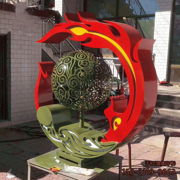 公園大型抽象不銹鋼鳳凰展翅雕塑圖片大全 公園大型抽象不銹鋼鳳凰展翅雕塑圖片大全