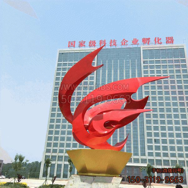 公園大型抽象不銹鋼鳳凰展翅雕塑圖片大全 公園大型抽象不銹鋼鳳凰展翅雕塑圖片大全