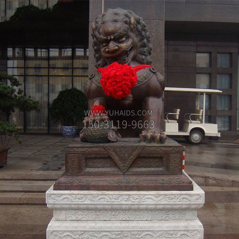 銅雕天安門獅子雕塑-賓館酒店看門神獸 銅雕天安門獅子雕塑-賓館酒店看門神獸