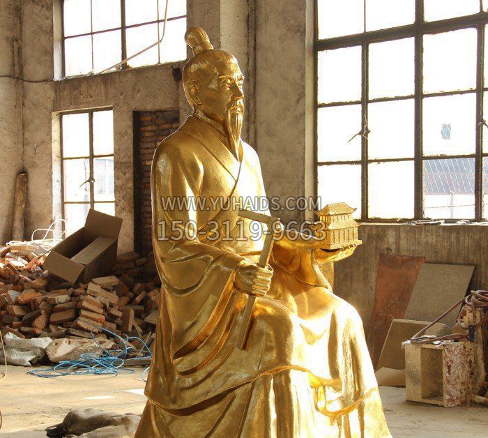 鑄銅魯班古代人物銅雕 鑄銅魯班古代人物銅雕