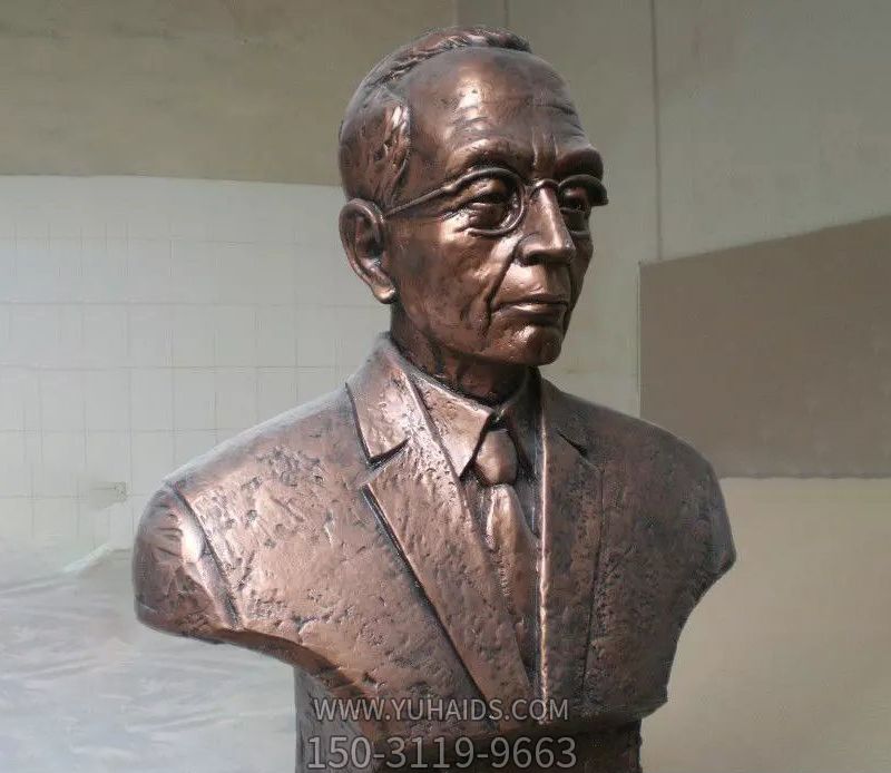 玻璃鋼仿銅室內園林裝飾品景觀偉人雕塑