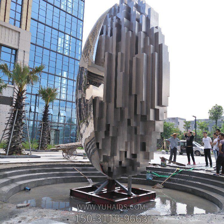 酒店廣場擺放不銹鋼創(chuàng)意工藝品雕塑擺件