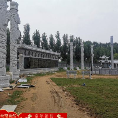 景區(qū)園林石雕龍柱、涼亭、影壁墻，庭院建筑構件定制生產