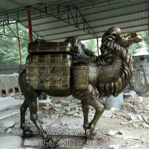 銅雕戶外廣場大型動(dòng)物駱駝雕塑