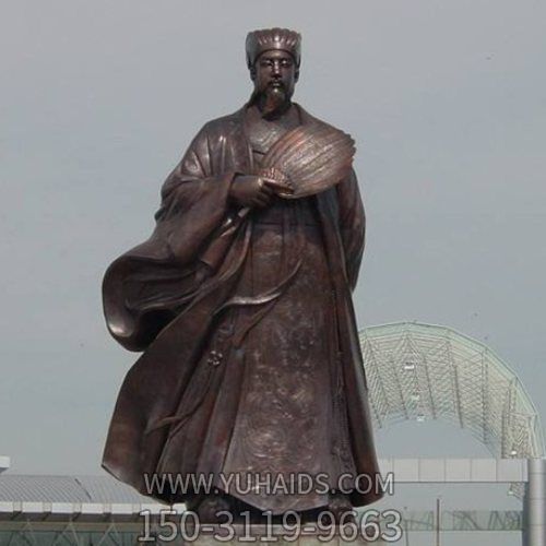 大型廣場商業街擺放鑄銅人物景觀雕塑