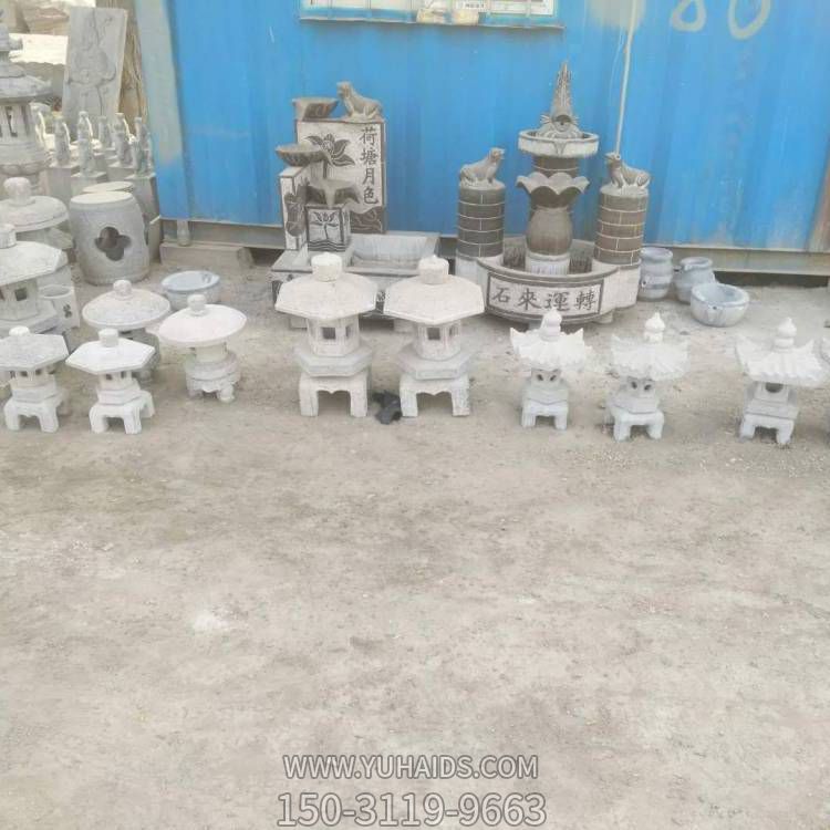 庭院別墅大理石石雕園林中式石燈籠雕塑