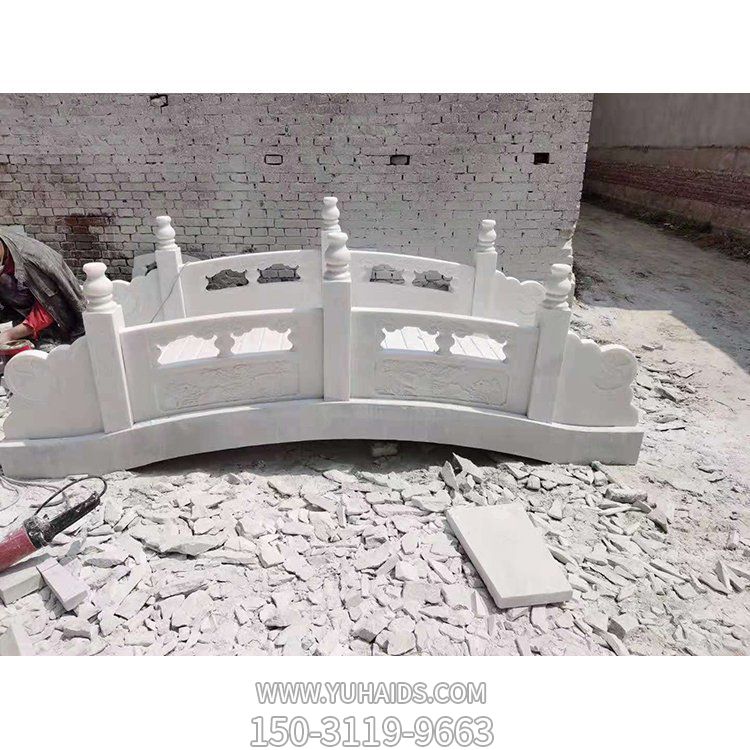 大理石石雕戶(hù)外園林景觀石拱橋雕塑