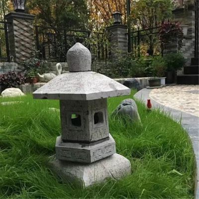 石燈籠日式庭院院草坪酒店地?zé)羰袷療魯[件