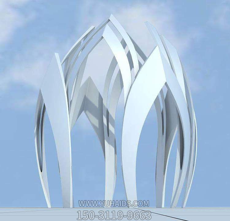 不銹鋼抽象園林廣場(chǎng)景觀(guān)標(biāo)志雕塑