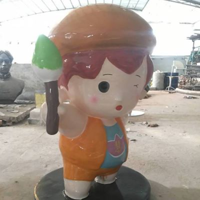 幼兒園玻璃鋼卡通人物美陳擺件