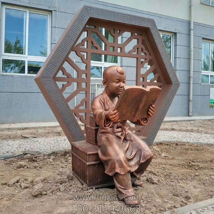 仿銅現代人物雕塑 古代城市戶外雕塑擺件