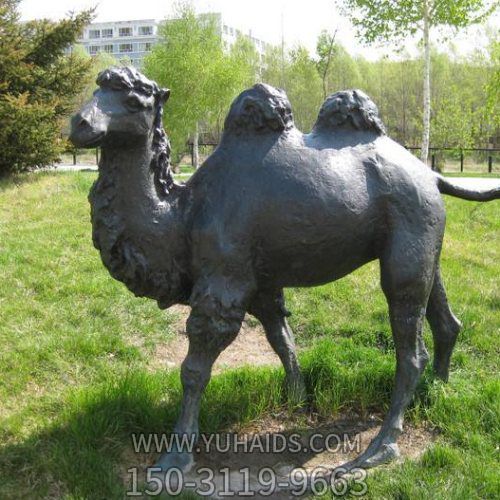 鑄銅園林廣場創意駱駝雕塑
