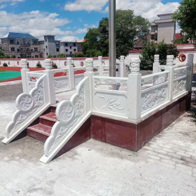 漢白玉旗臺(tái),學(xué)校升旗臺(tái)欄桿