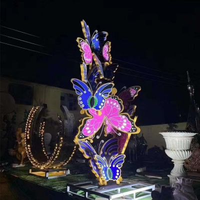 仿真動(dòng)物景觀戶(hù)外別墅庭院一群蝴蝶雕塑擺件