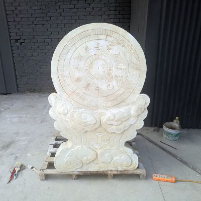 別墅漢白玉創意日晷雕塑