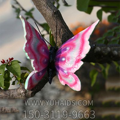 景區創意玻璃鋼蝴蝶雕塑