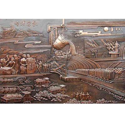 別墅小區室內銅雕浮雕壁畫