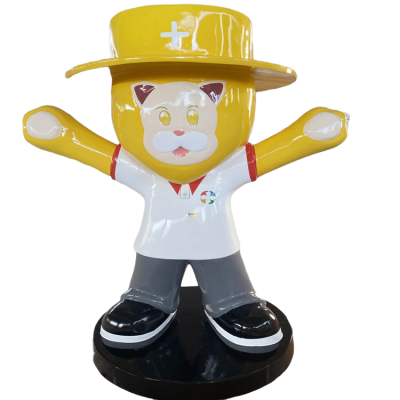 玻璃鋼卡通公仔，商超美陳卡通人物