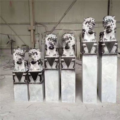 庭院驛站門(mén)口大理石石柱鎮(zhèn)宅拴馬樁