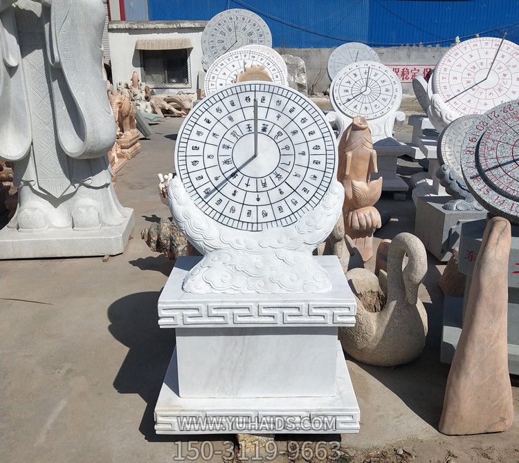 大理石石雕創意浮雕日晷雕塑