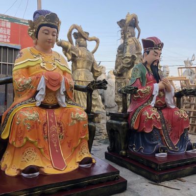 景區大型景觀王母和玉帝雕塑