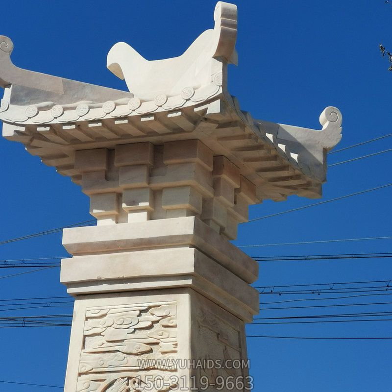 園林景區大理石古建漢闕石雕雕塑