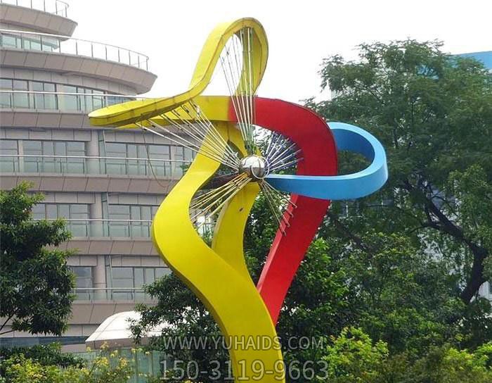 小區不銹鋼彩虹舞景觀雕塑 小區不銹鋼彩虹舞景觀雕塑