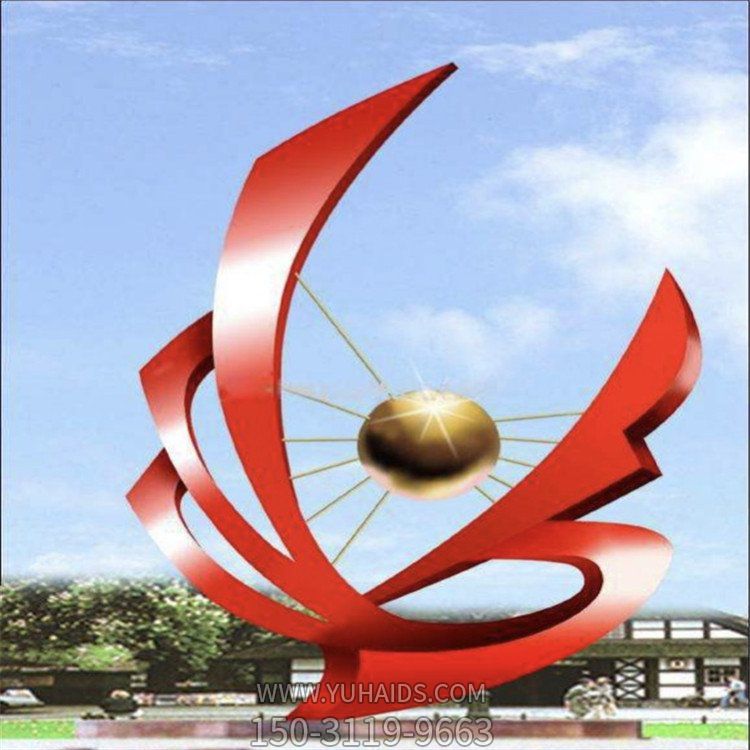 戶外景觀不銹鋼大型標(biāo)志標(biāo)識雕塑