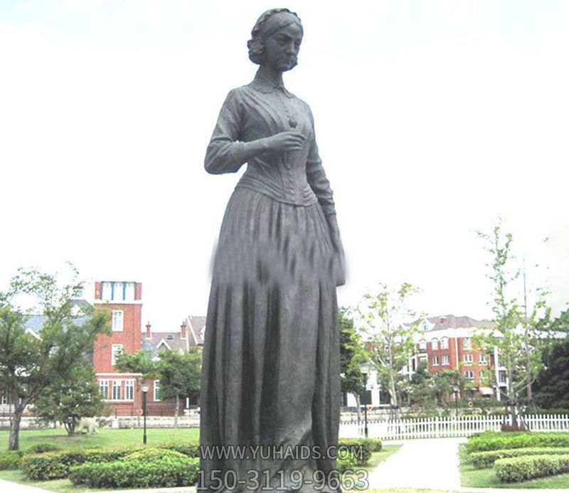 校園名銅雕人人物景觀雕塑南丁格爾雕塑 校園名銅雕人人物景觀雕塑南丁格爾雕塑
