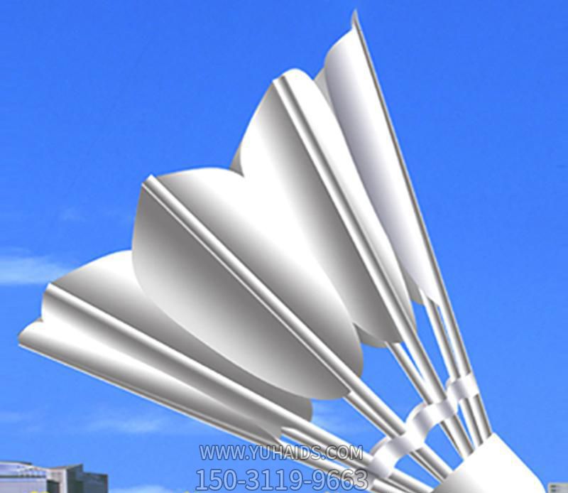 廣場(chǎng)不銹鋼羽毛球運(yùn)動(dòng)雕塑 廣場(chǎng)不銹鋼羽毛球運(yùn)動(dòng)雕塑