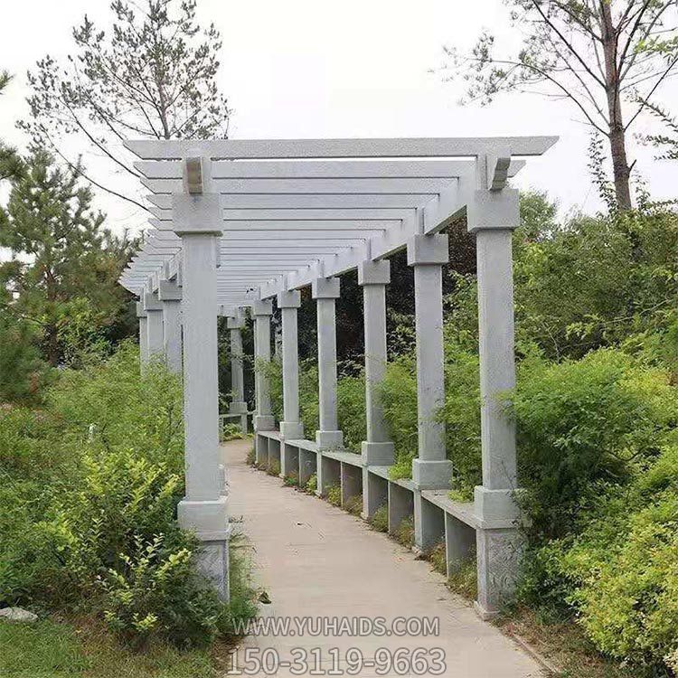 大理石石雕架子，長廊雕塑