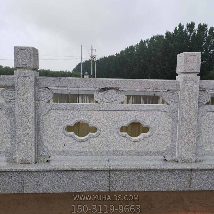 園林橋梁河道裝飾花崗巖雕刻防護欄桿雕塑