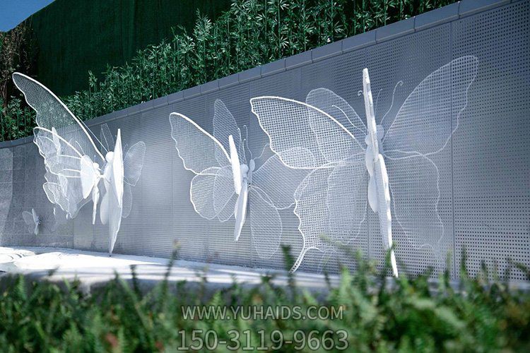 不銹鋼創意鏤空創意蝴蝶雕塑