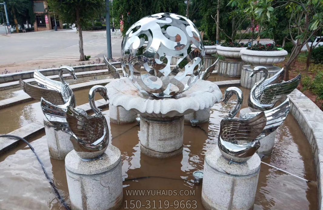 公園廣場小區(qū)鏡面不銹鋼創(chuàng)意熊貓噴泉天鵝雕塑 公園廣場小區(qū)鏡面不銹鋼創(chuàng)意熊貓噴泉天鵝雕塑