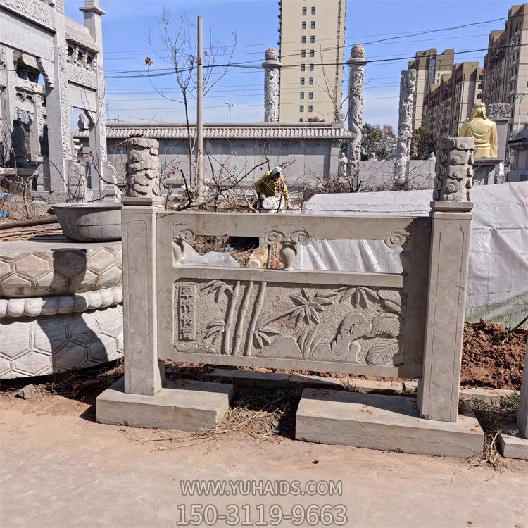 園林戶外大理石浮雕創意護欄雕塑擺件