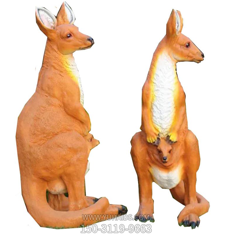 公園景區大型動物景觀袋鼠雕塑