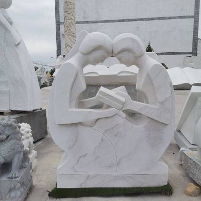 校園廣場大理石石雕園林開始的抽象人物景觀