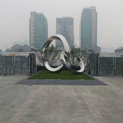 戶(hù)外廣場(chǎng)大型創(chuàng)意圓環(huán)擺件