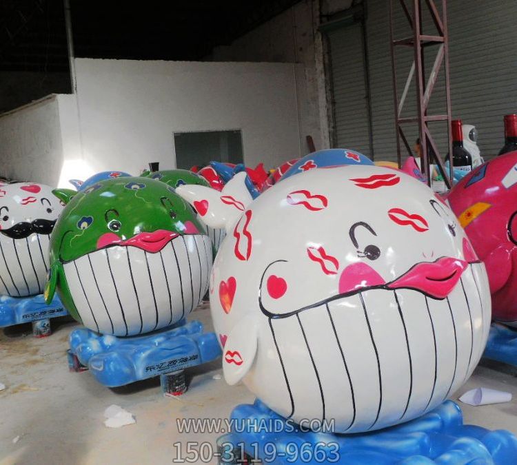 玻璃鋼卡通戶(hù)外園林景觀抽象鯨魚(yú)雕塑