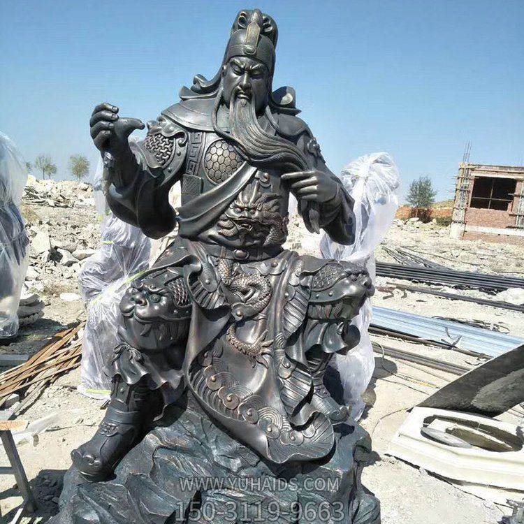 大型銅關公像銅雕古代人物關羽雕塑