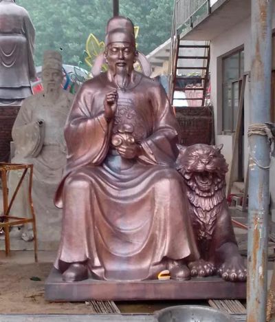 銅雕戶(hù)外人物景觀古代名人雕塑