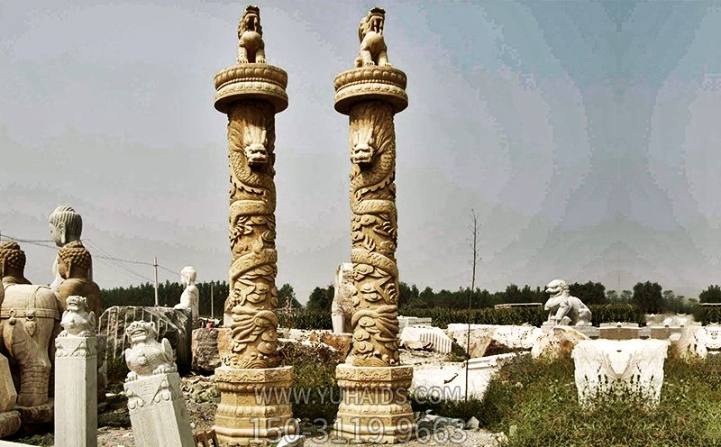 石龍柱(編號0085)_1611雕塑