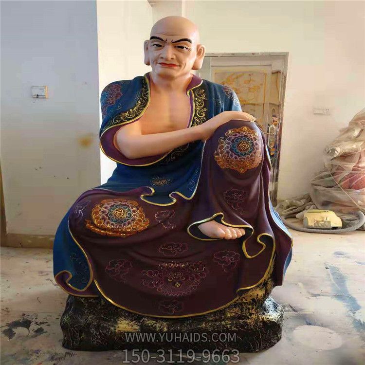 雕塑雕塑 宗教廟宇玻璃鋼彩繪大型景觀十八羅漢<a href=