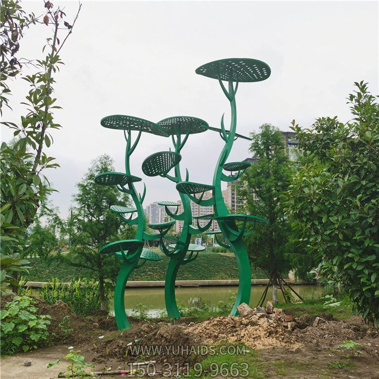 公園戶外不銹鋼抽象創意樹雕塑
