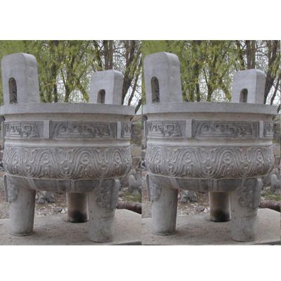 大型寺廟香爐鼎雕塑