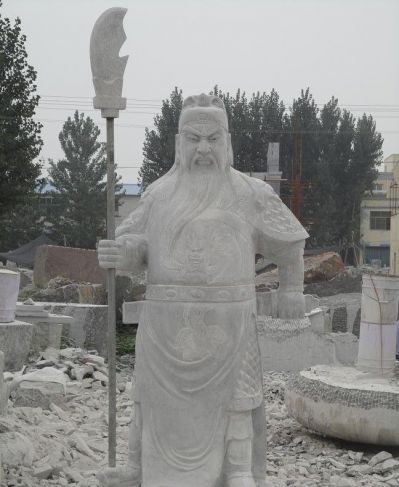 戶外廣場(chǎng)大型石雕關(guān)公雕塑