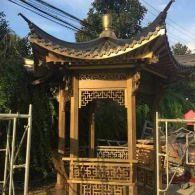 公園景區浮雕古建筑鑄銅景觀雕塑