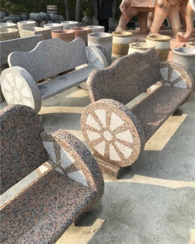 花崗石石雕創意公園石凳雕塑